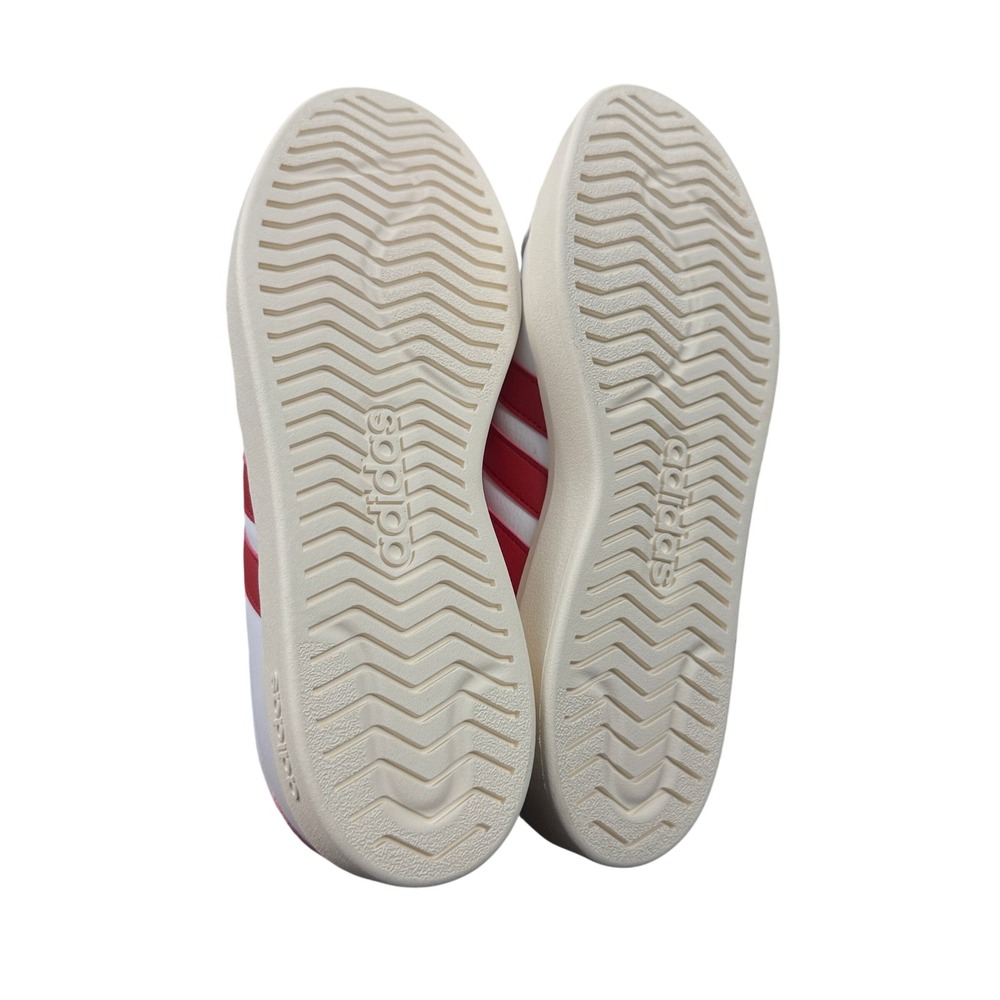 Adidas Streettalk Sneakers Mens 9.5 White Red Low Top Athletic Shoes JP8279 - Picture 6 of 6